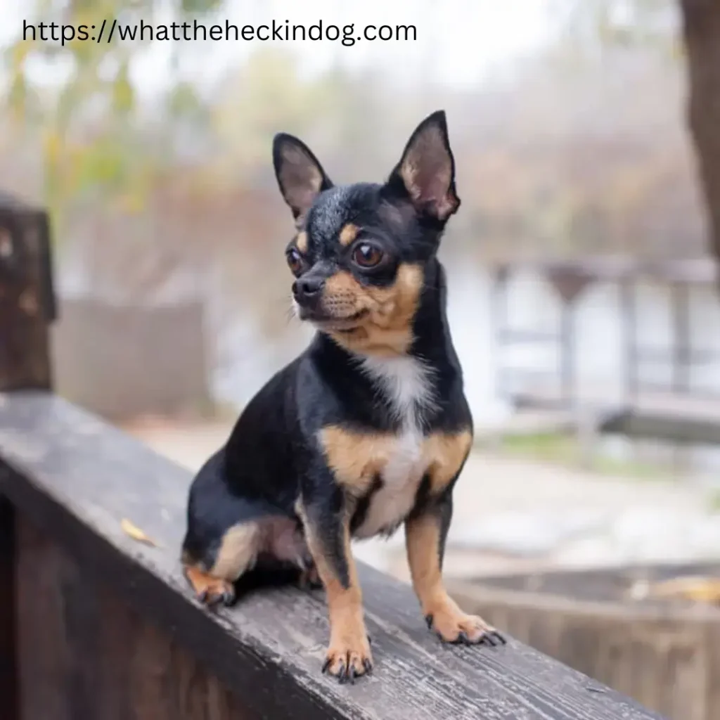 A small chihuahua dog joyfully darts through the lush green grass, its tiny legs propelling it forward with excitement.